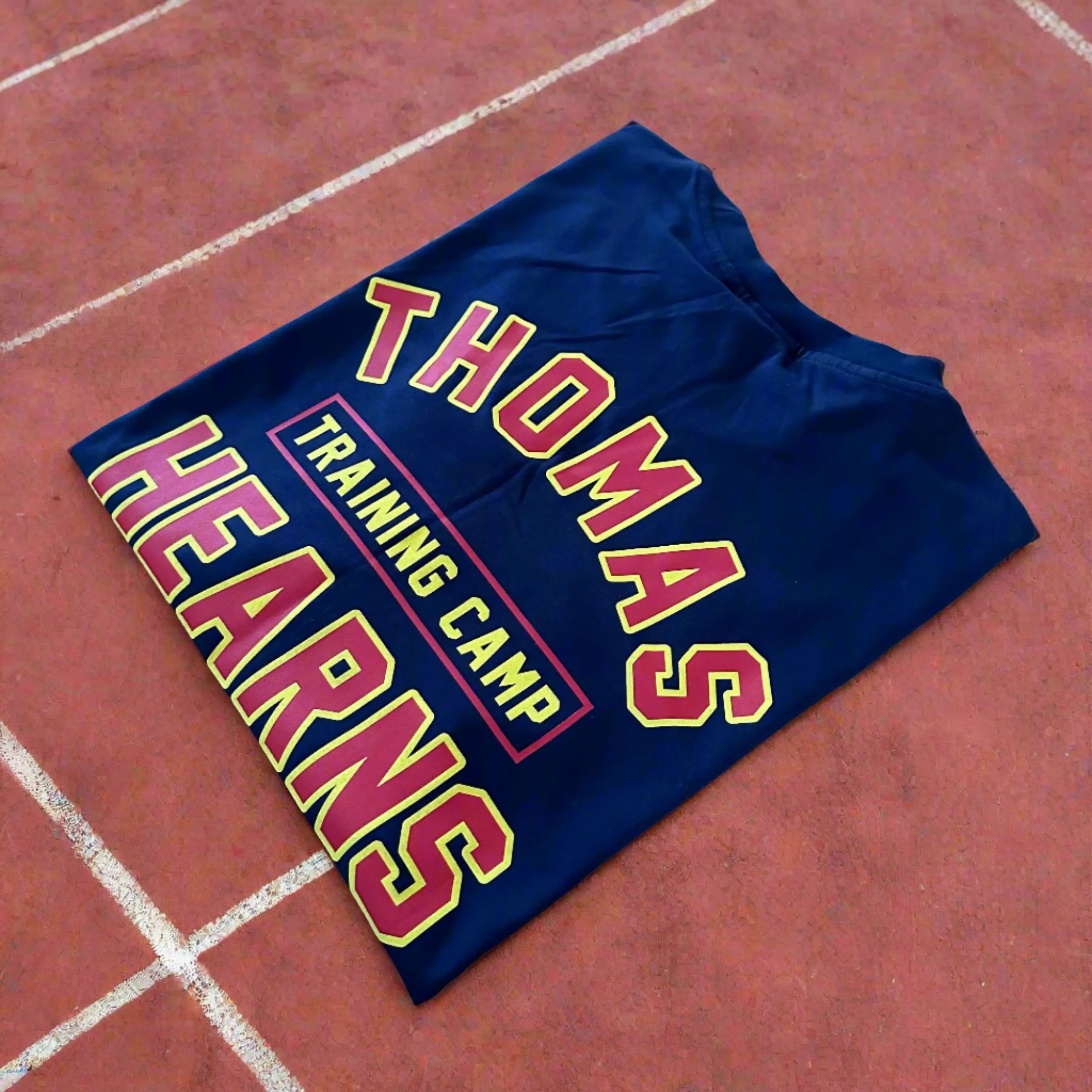 KRONK Thomas Hearns Training Camp Regular Fit T Shirt Navy