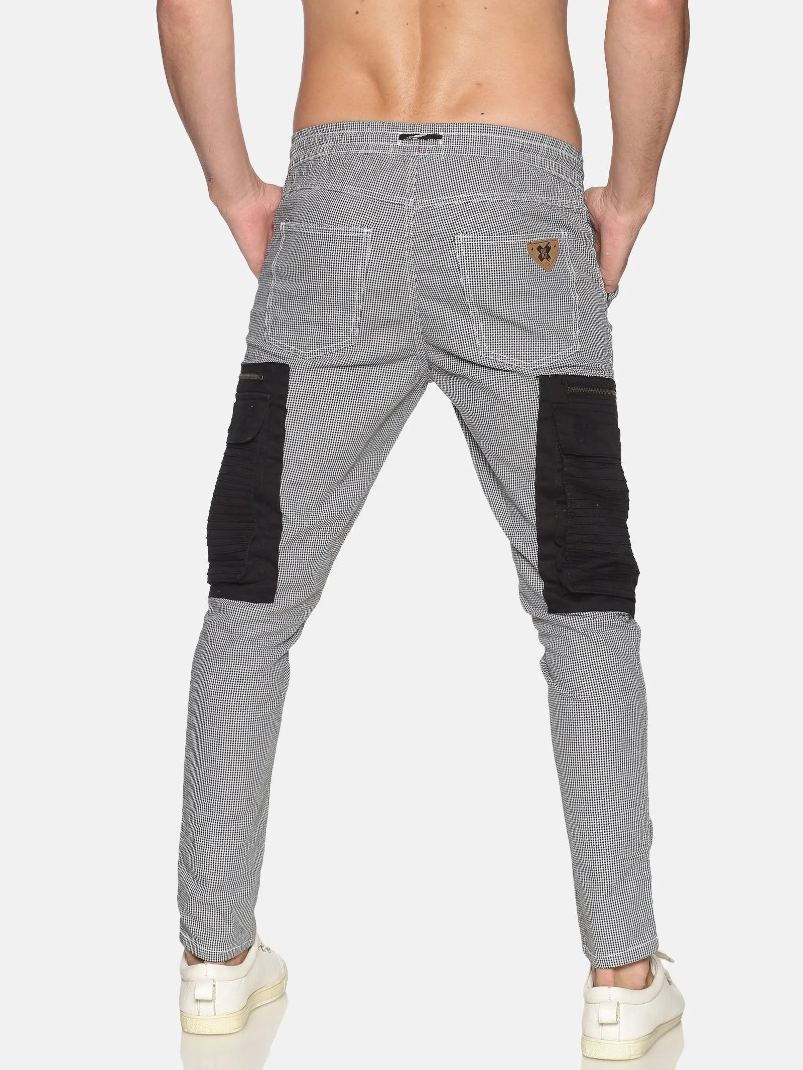 Kultprit Men's Trouser With Cargo Pocket, Drawstring & Zipper