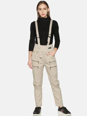 Kultprit Women Trouser With Suspenders & Zipper