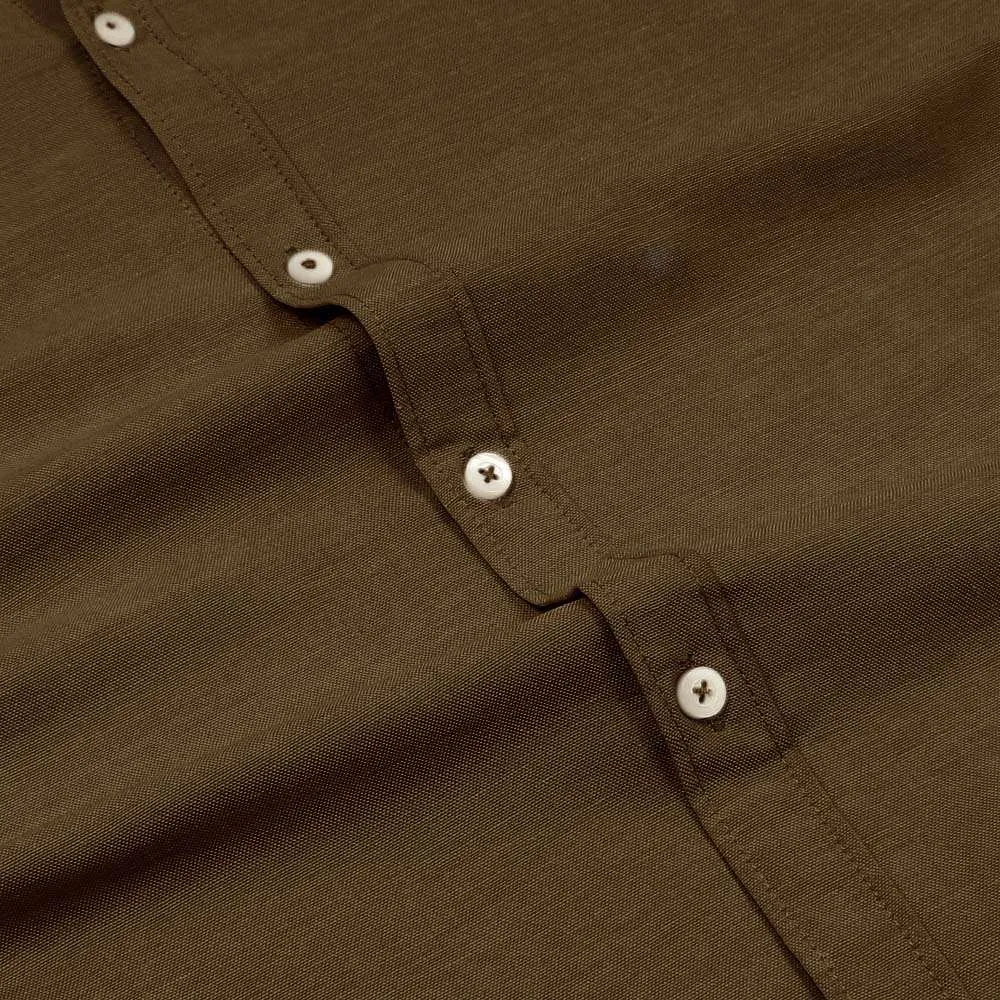 Kuro Brown Oxford Shirt