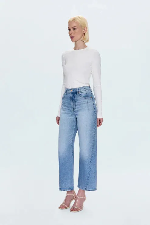 SturdyBeltLoops Lightweight Fabric Kyra High Rise Bowed Ankle - Terrace