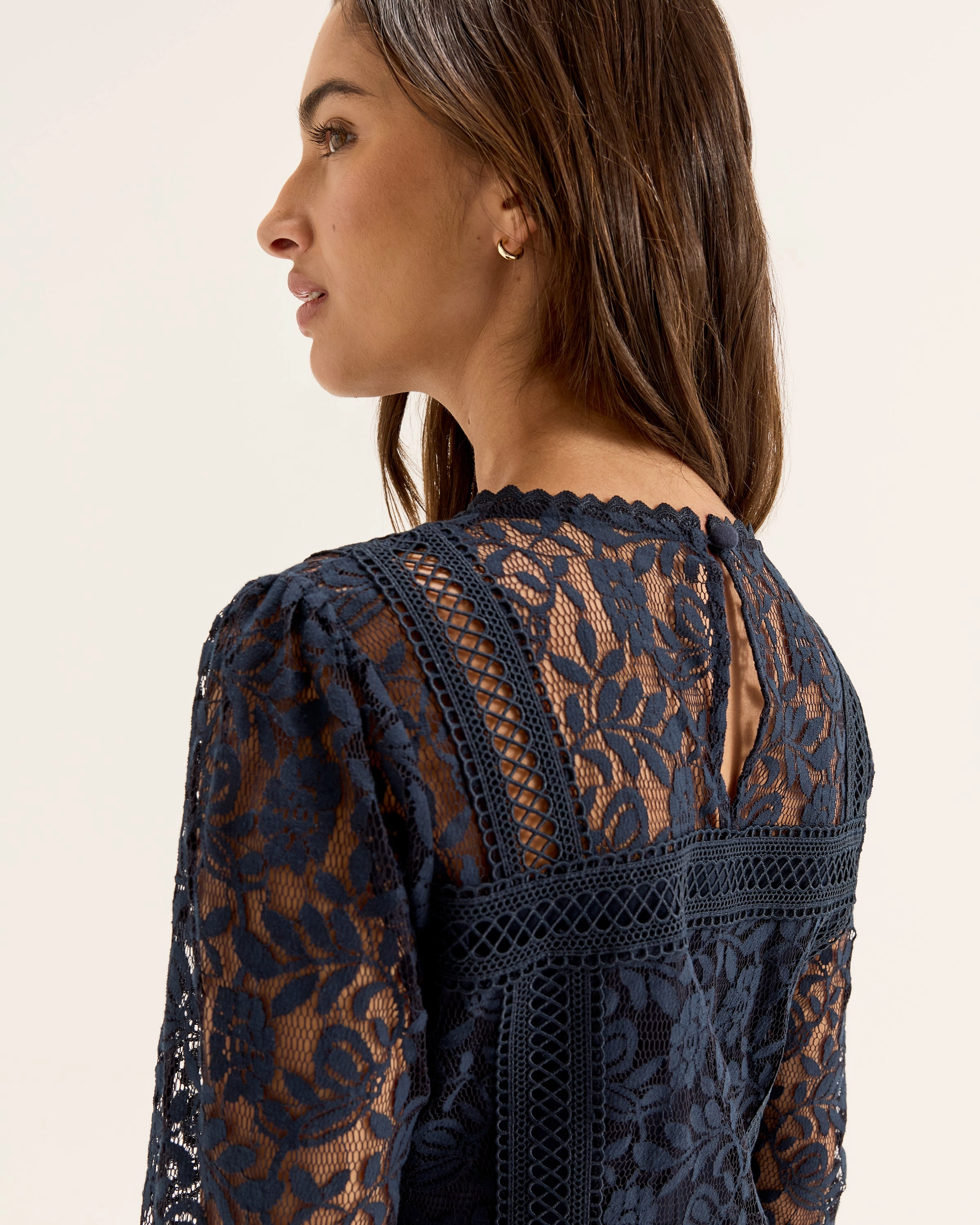 Texture Play Celebration Wear Lacie Long Sleeve Dress