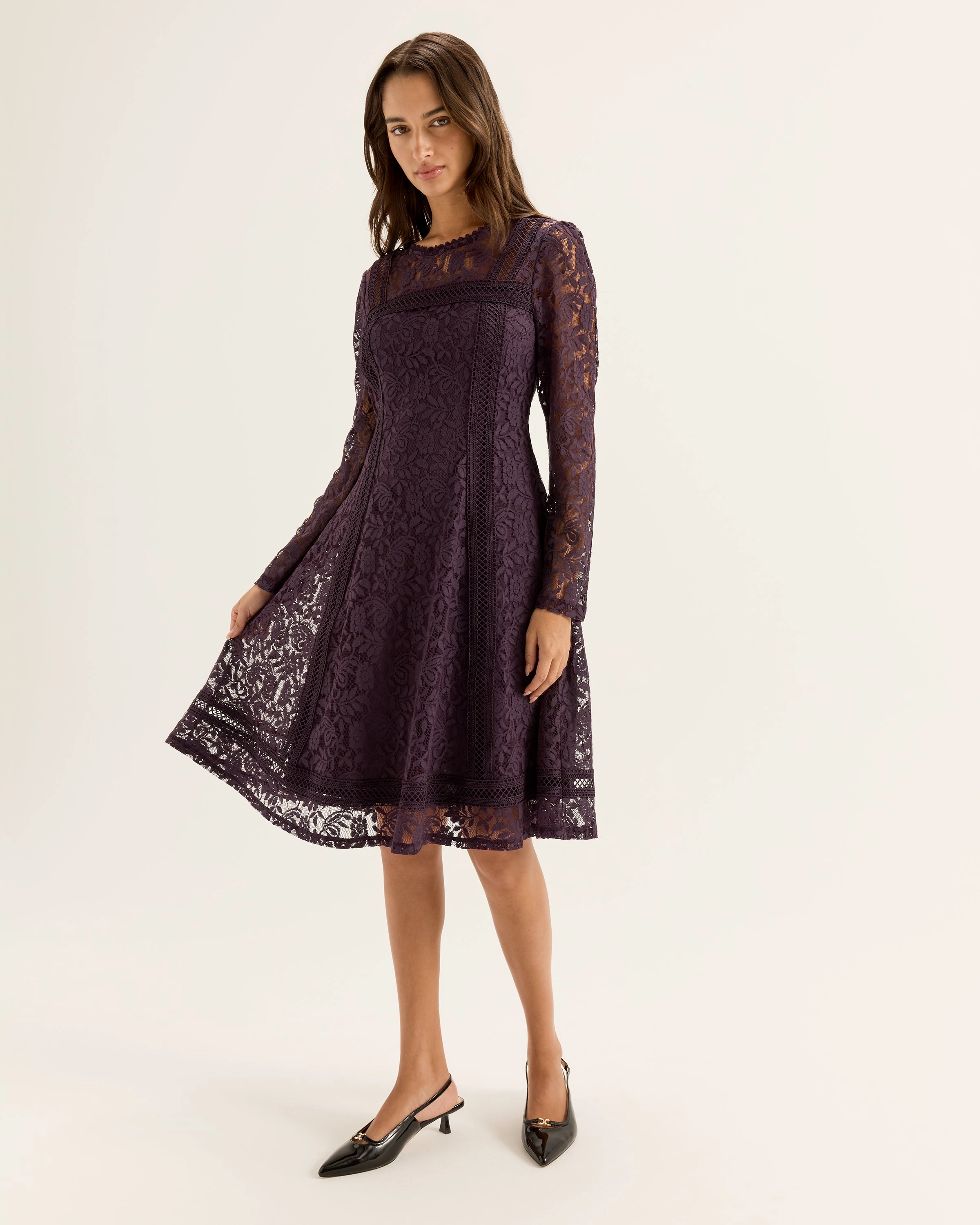 Lacie Long Sleeve Dress Flattering Cut Balanced Fit