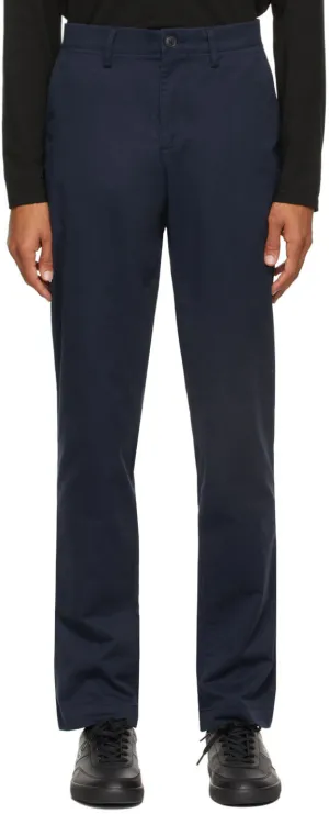 Lacoste Navy Gabardine Chino Slim Fit Trousers
