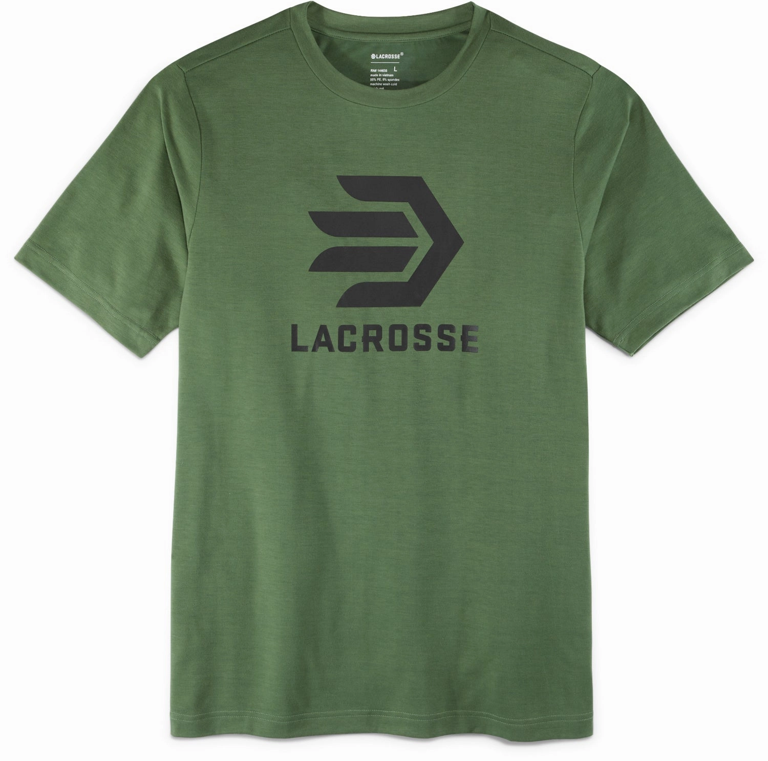 Lacrosse Mens Forever Forward Tee Green Poly/Spandex S/S T-Shirt Comfy Pieces Trendy Vibe