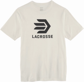Lacrosse Mens Forever Forward Tee Slate Poly/Spandex S/S T-Shirt Athletic Fit