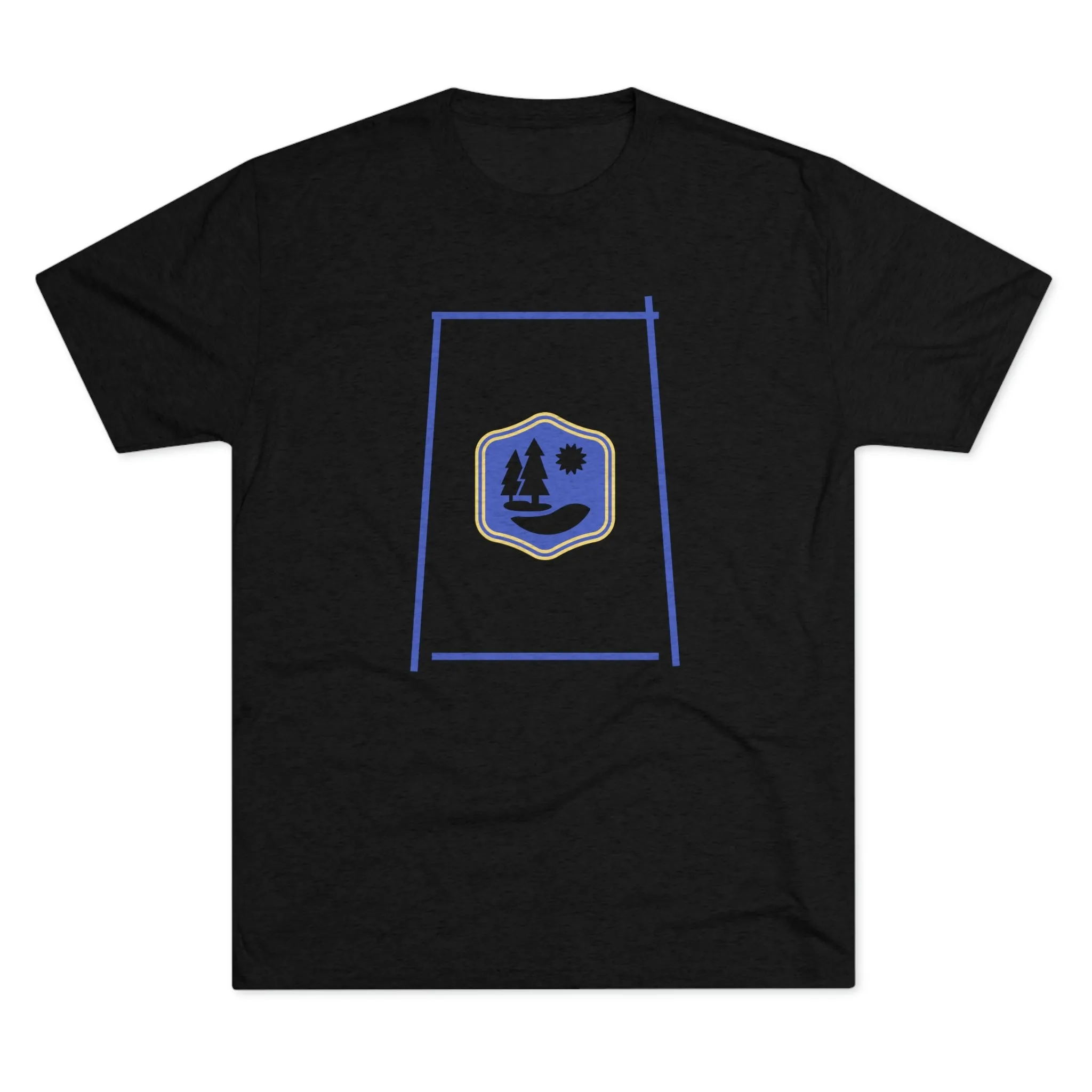 Lake Therapy - Blue Accents - Lake Vermilion - Unisex Tri-Blend Crew Tee