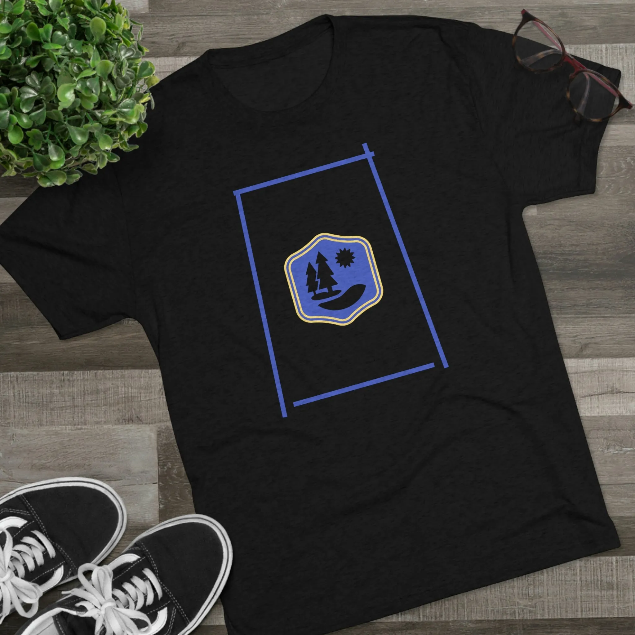 Lake Therapy - Blue Accents - Lake Vermilion - Unisex Tri-Blend Crew Tee