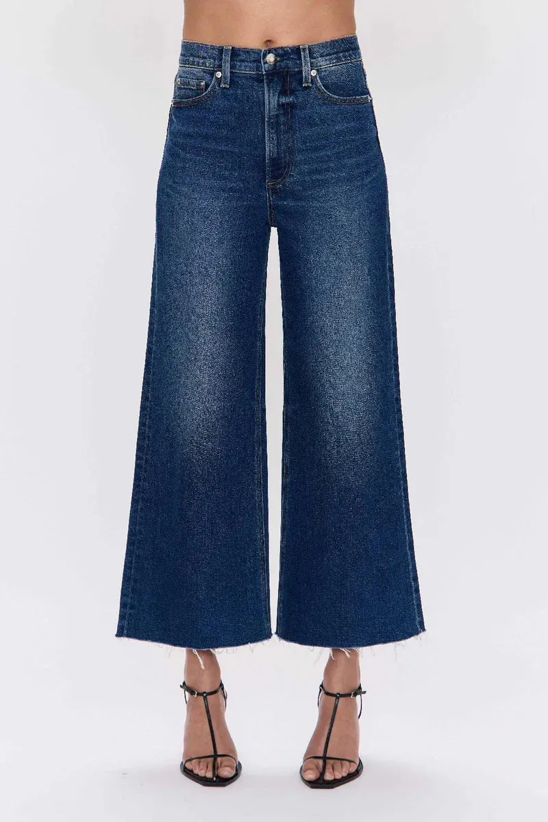 Lana Crop High Rise Ultra-Wide Leg Chafe-Free Fit Street Comfort