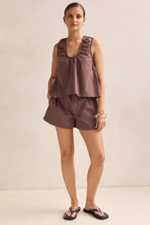 Multi Directional Flex Zones Body Movement Ella Short (Chocolate)