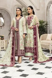 Latest Gown Dress Pakistani in Pistachio Shade #PF464