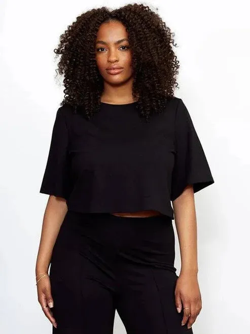 Ponte Short Sleeve Top Bamboo Fiber Fabric