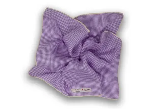 Lavender Houndstooth Pocket Square