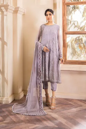 Lavender Pakistani Dress with Fine Embroidery #PF438