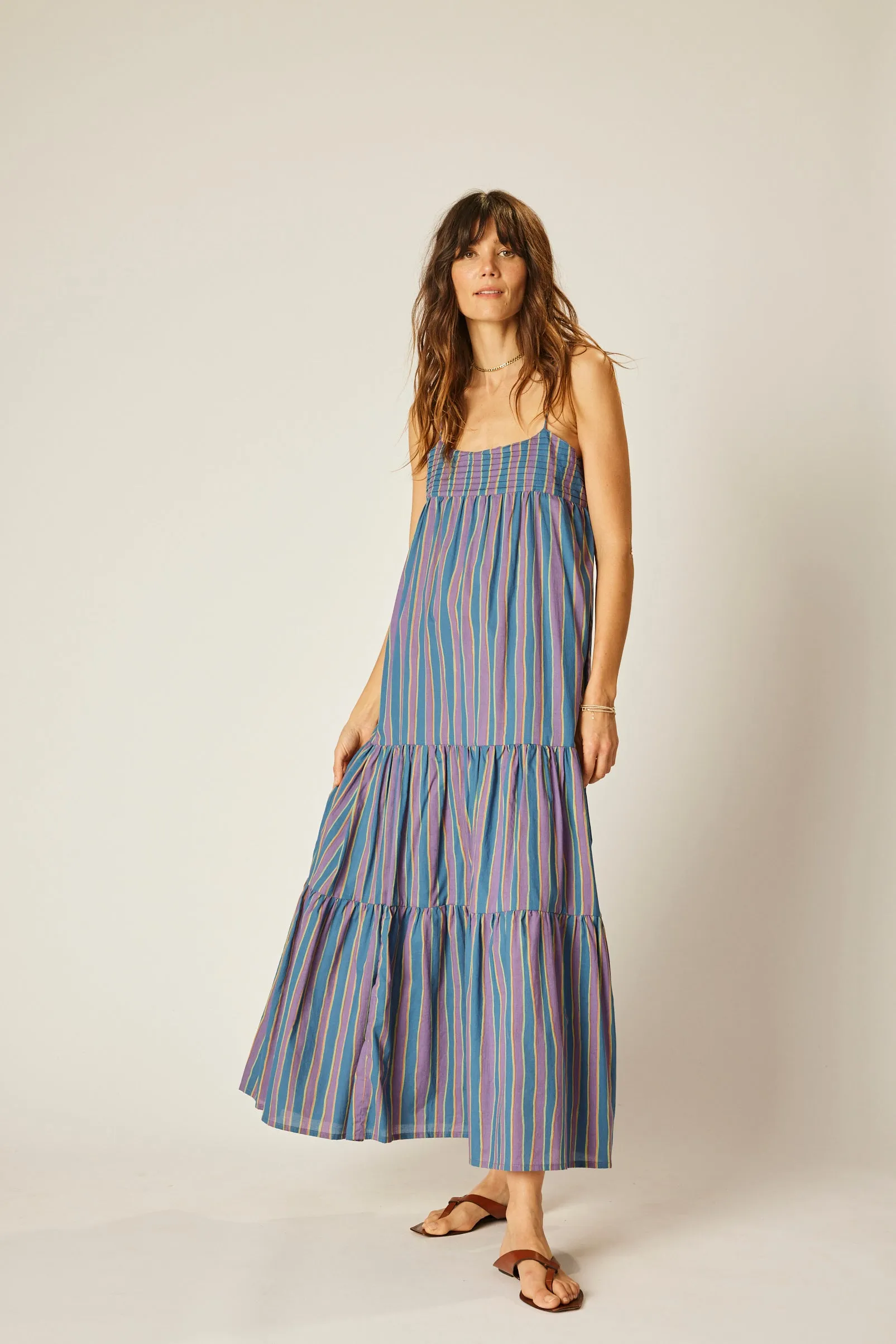 MELANIE DRESS Scoop-Neck Dual Tones