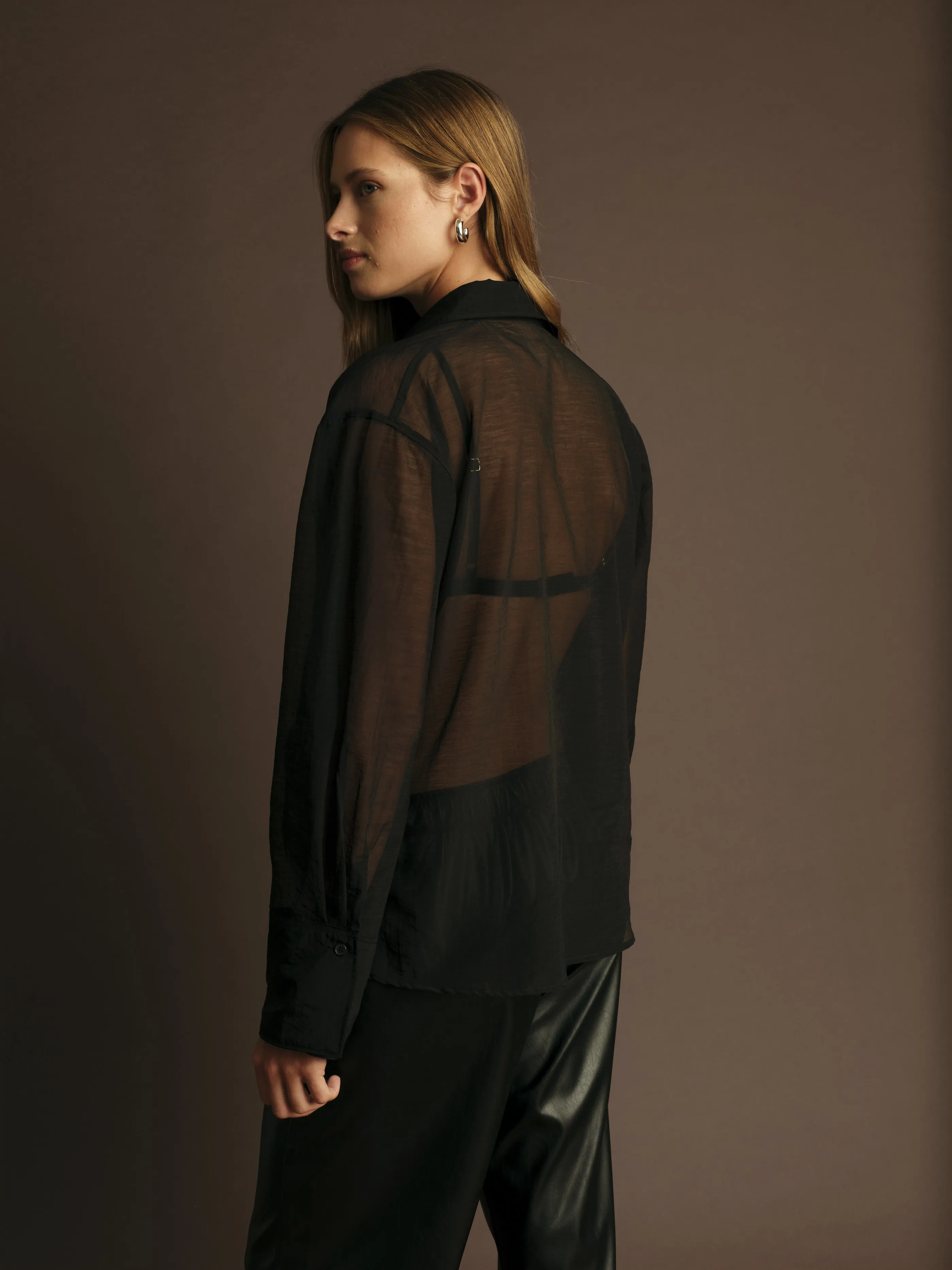 Hugh Sheer Blouse WaterRepellent Coating Flexible Cuffs