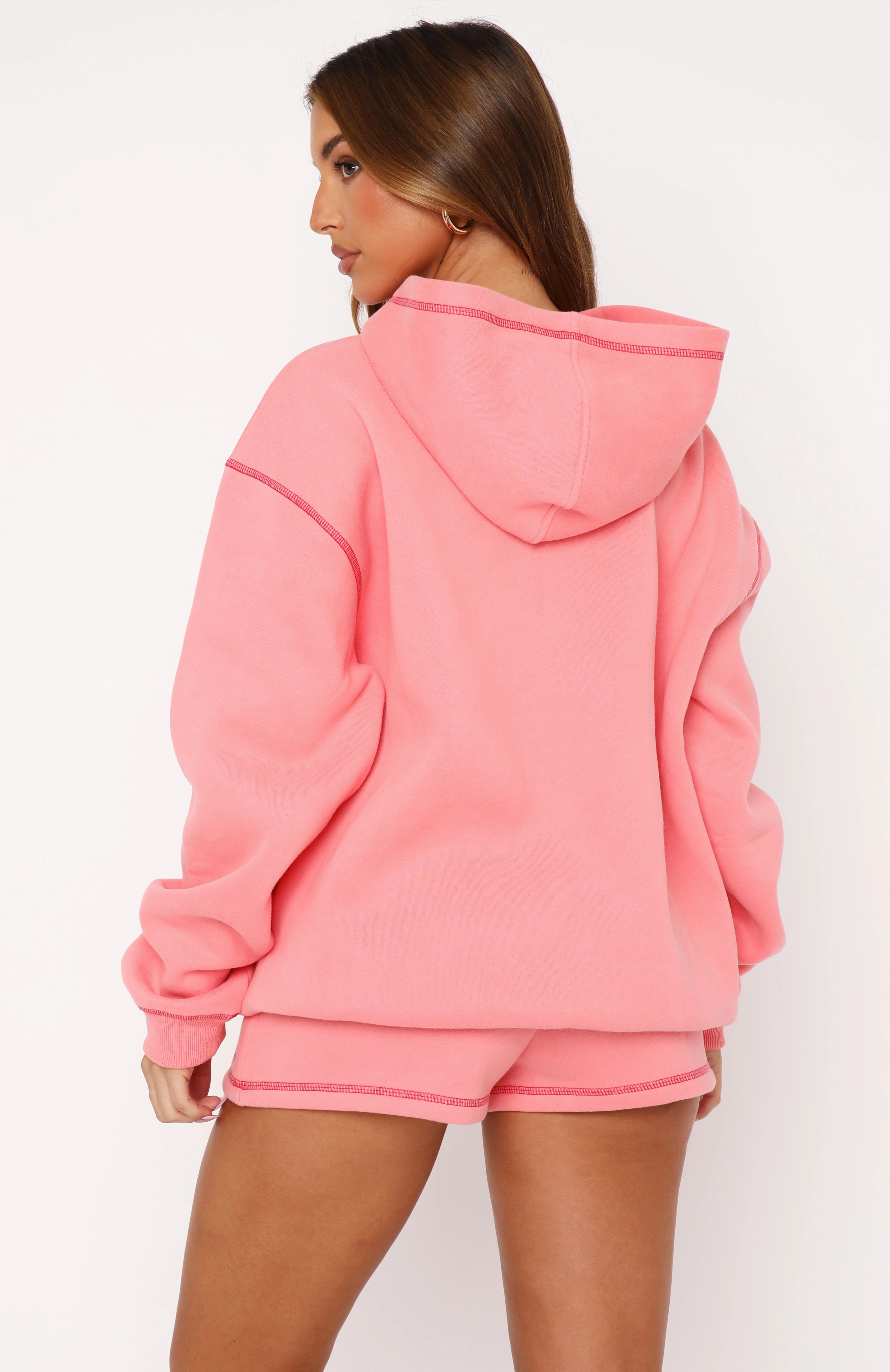 Instant Attraction Oversized Hoodie Melon High Elasticity Fiber Stylish Choice
