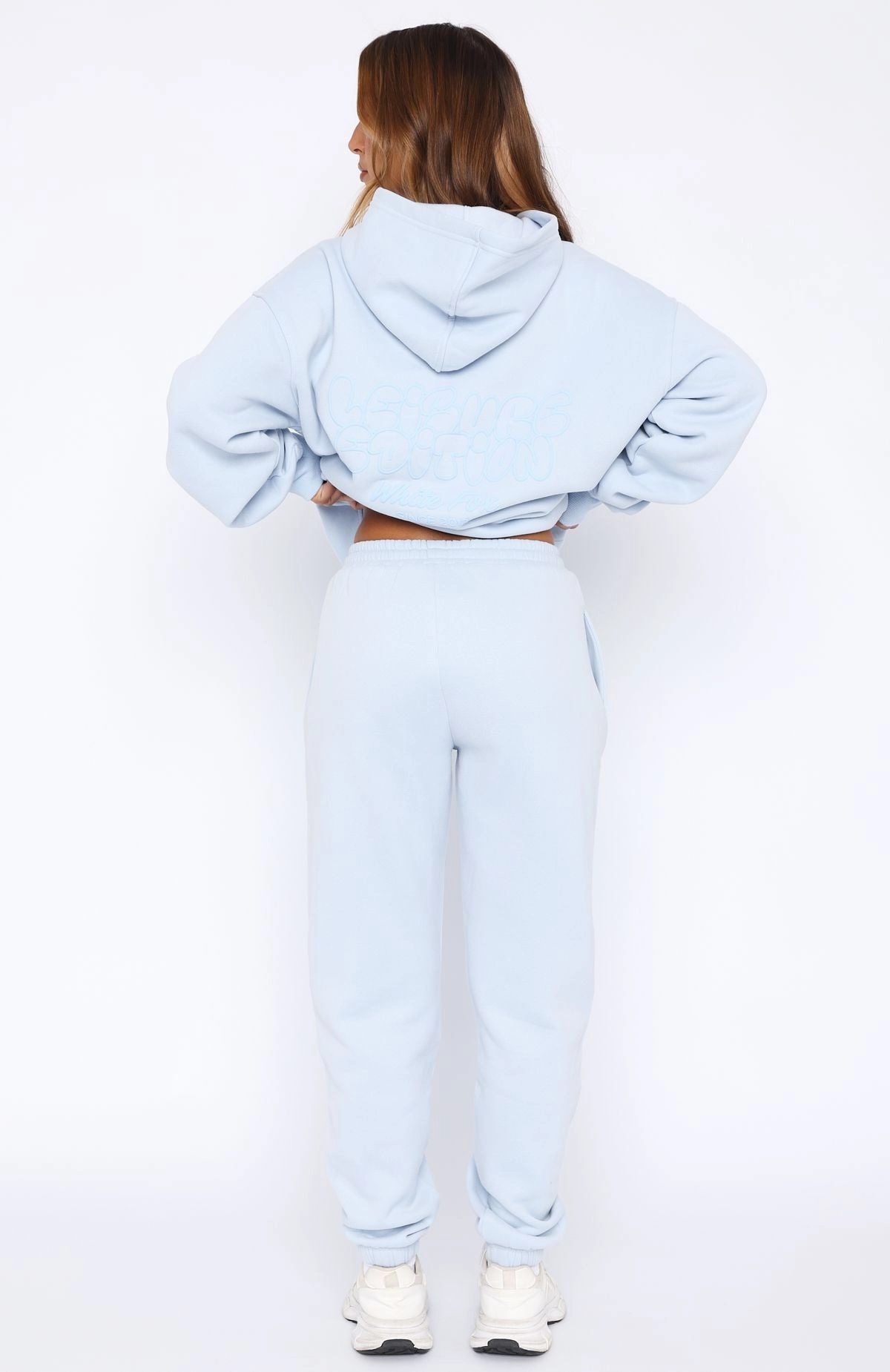 Leisure Edition Sweatpants Baby Blue Plush Inner Lining Ventilated Mesh Panel