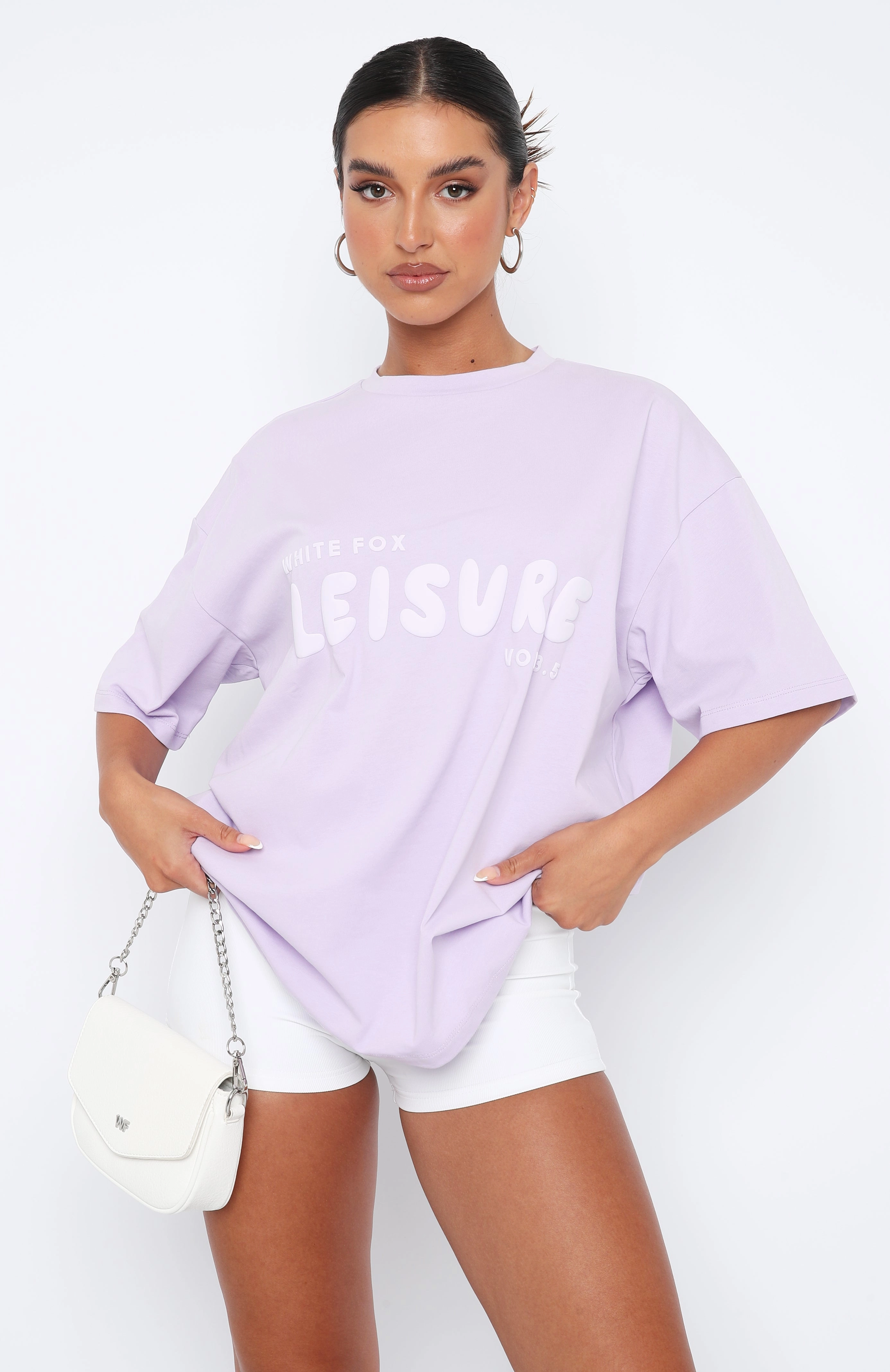 Leisure Series Oversized Tee Lavender Fresh Comforted