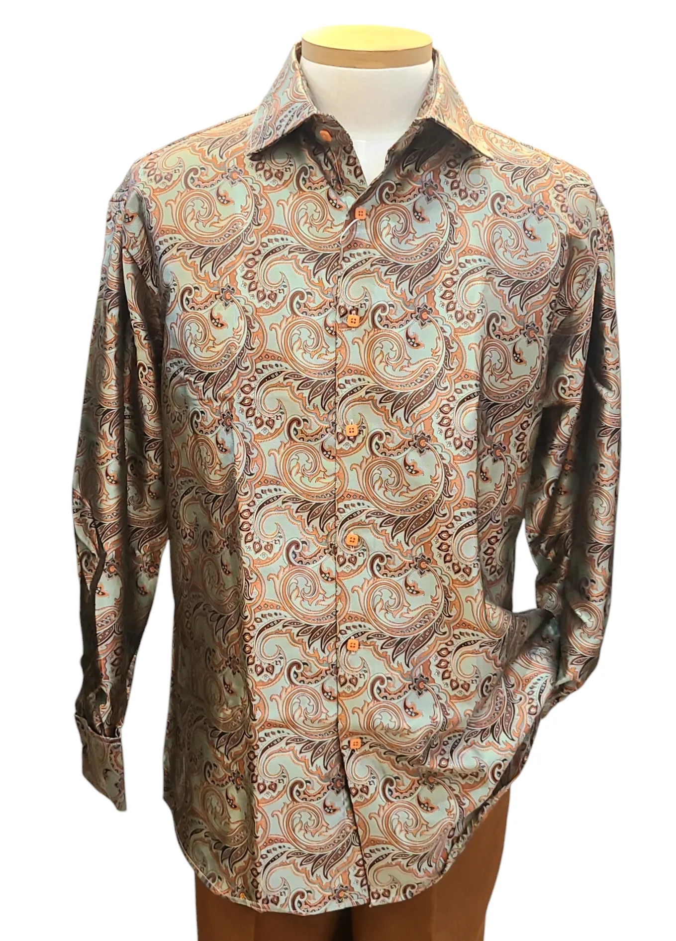 Leon Long Sleeves French cuff Shirts