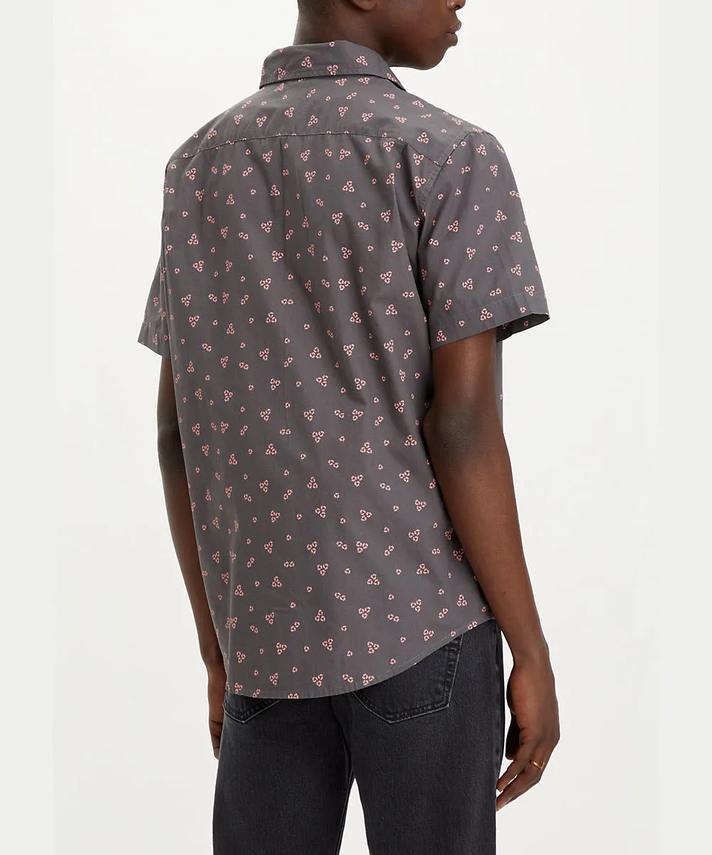 Levi's Men's Short Sleeve Button Down Shirt - Mini Geo Dark Shadow