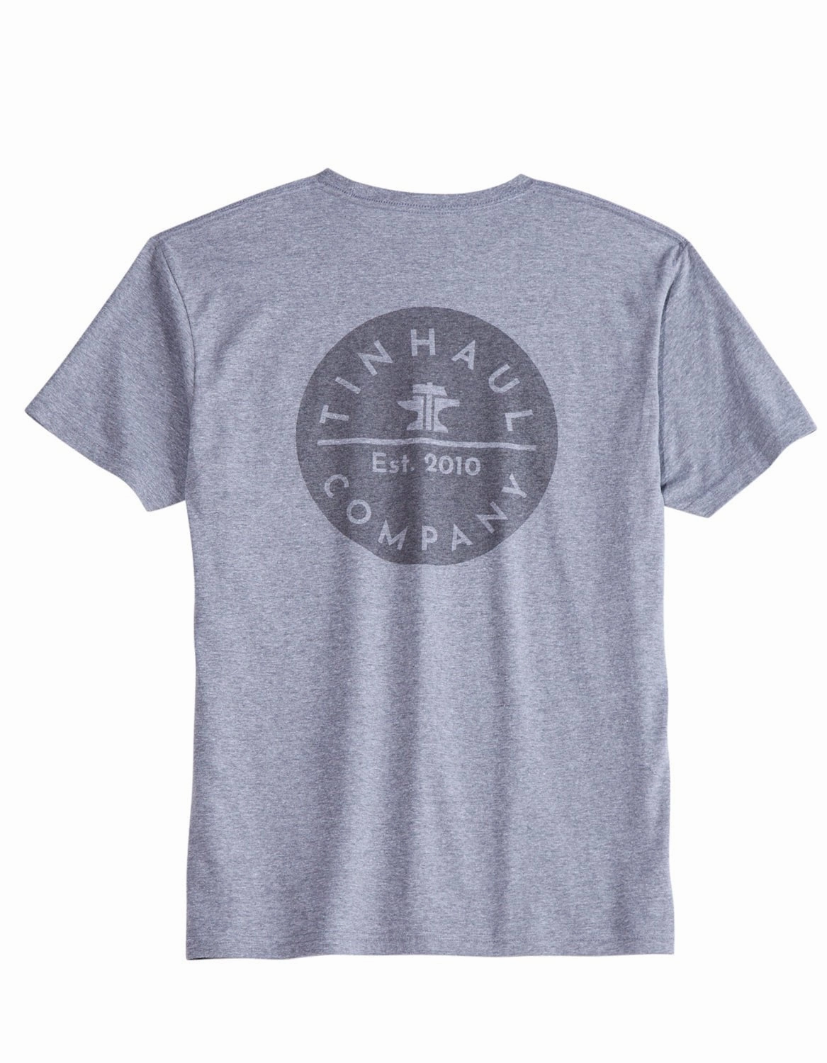 Perfect For Relaxing Tin Haul Mens Company Circle Grey Poly/Cotton S/S T-Shirt