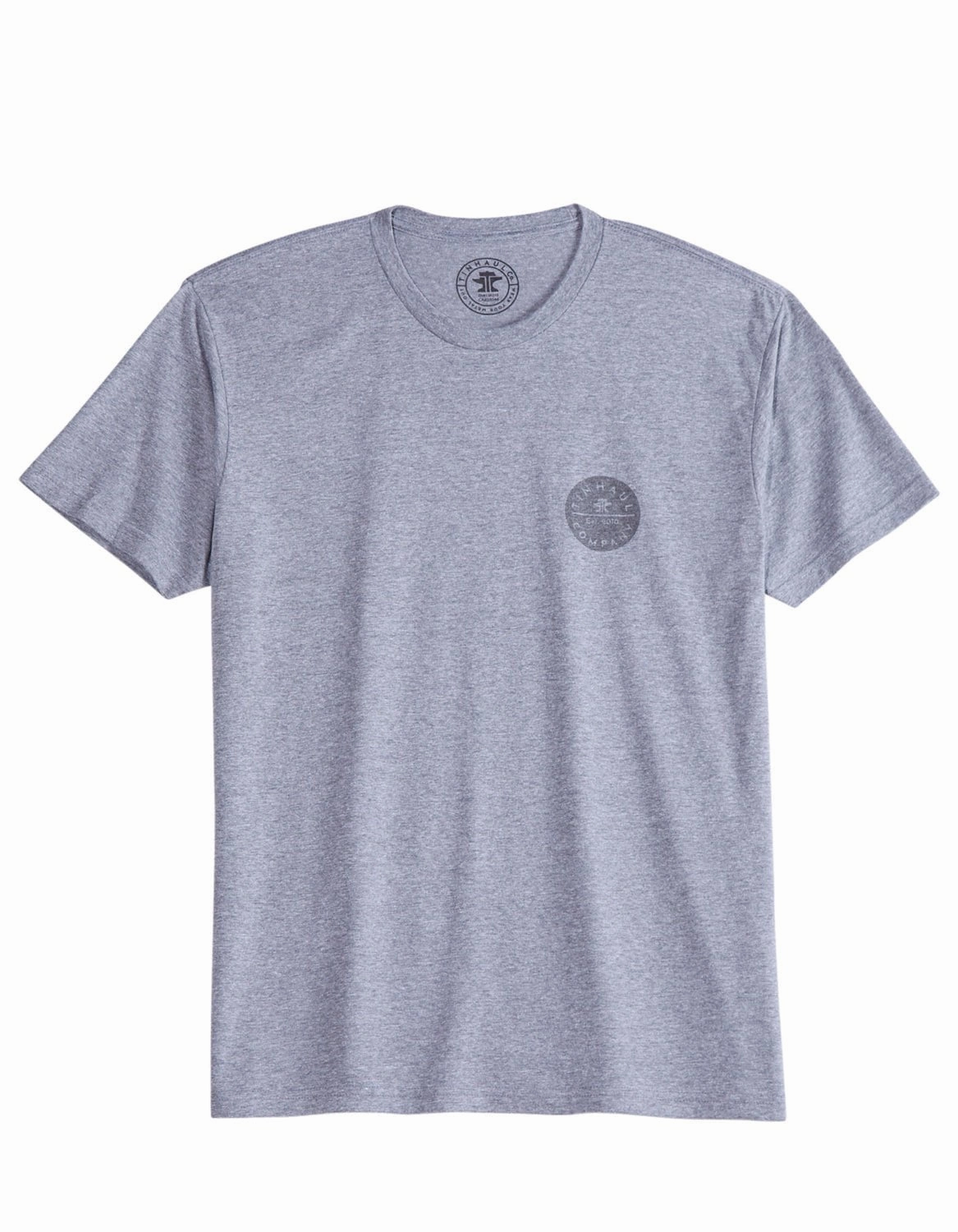 Tin Haul Mens Company Circle Grey Poly/Cotton S/S T-Shirt men's clothing