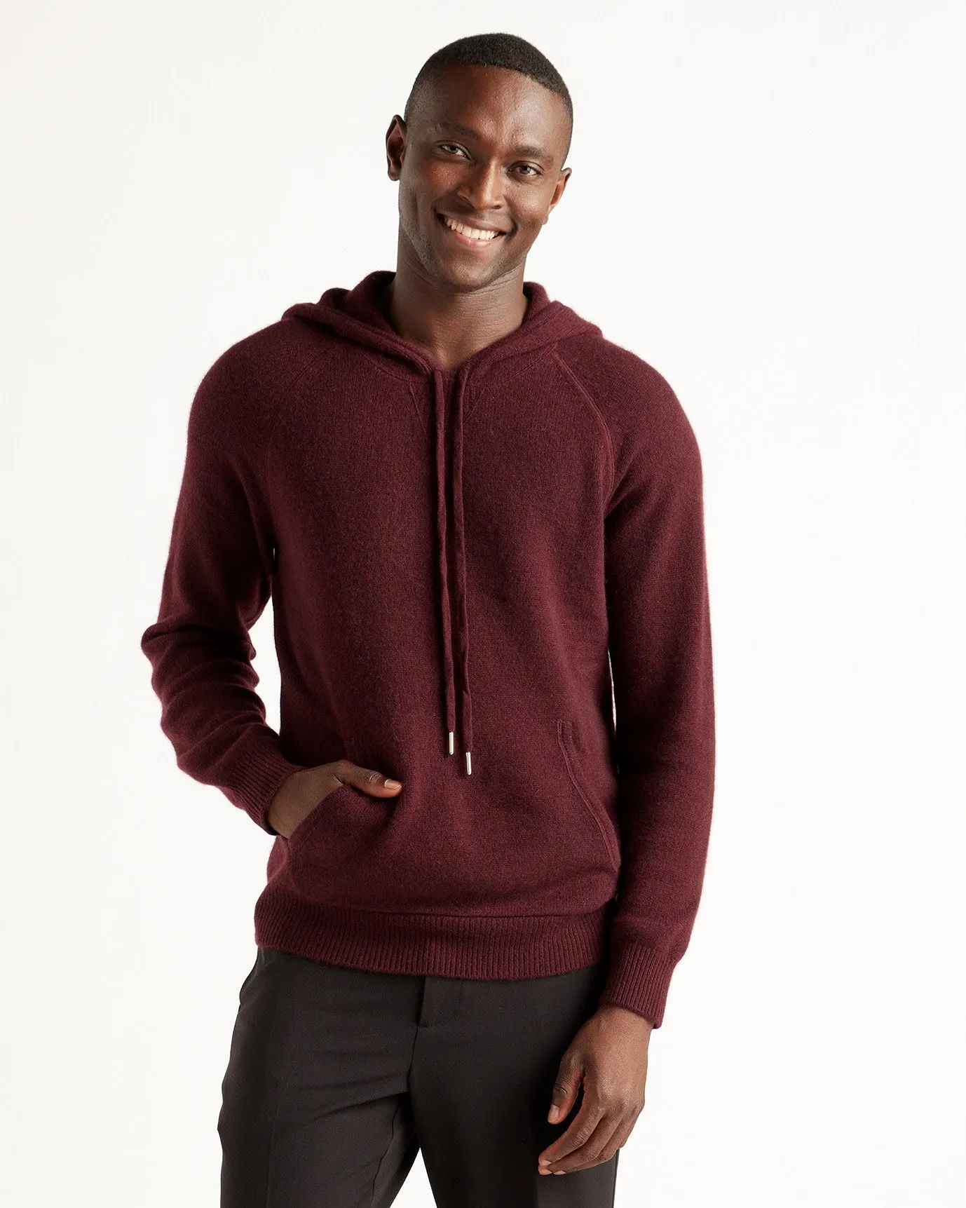 Lightweight Mongolian Cashmere Pullover Hoodie