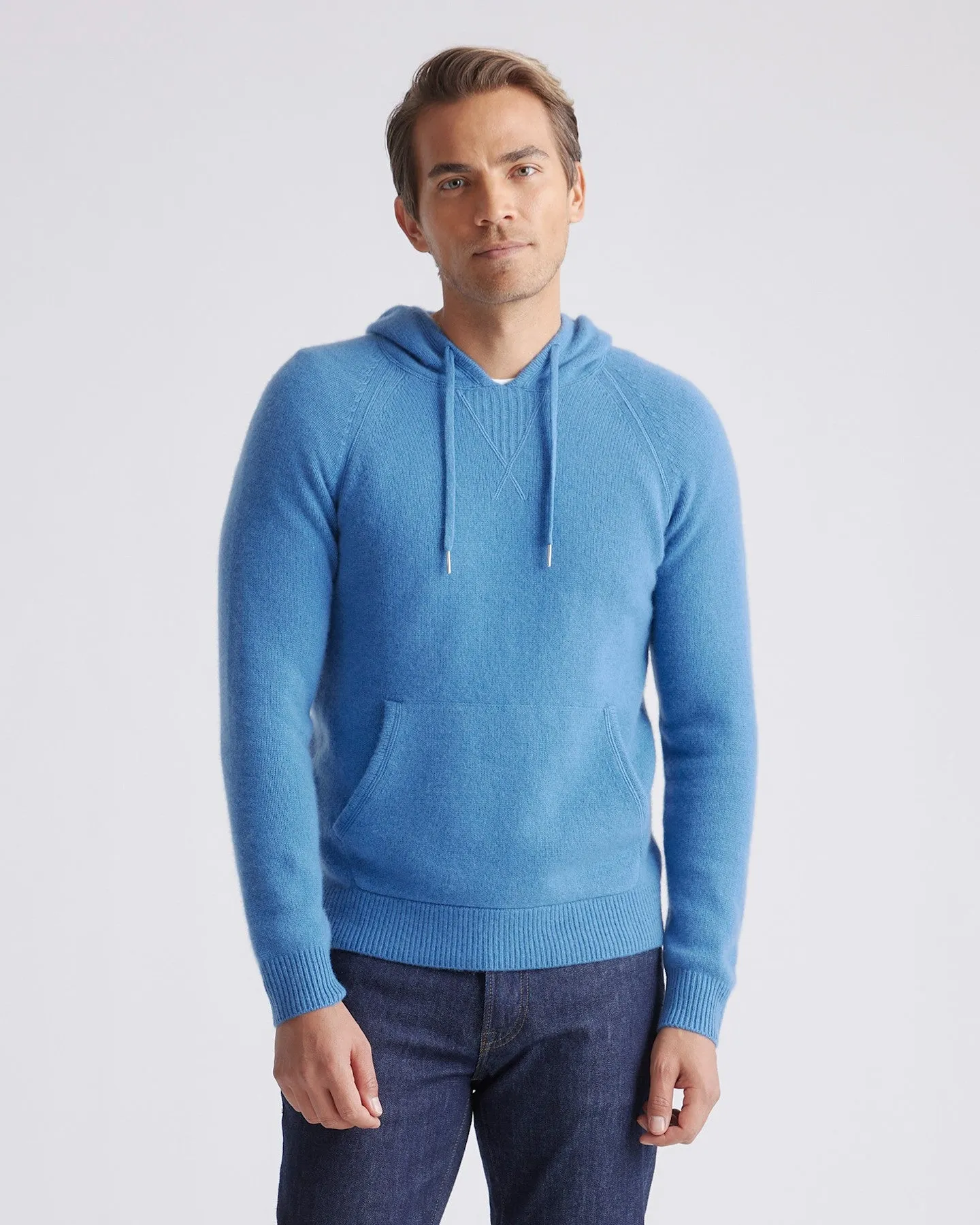 Lightweight Mongolian Cashmere Pullover Hoodie