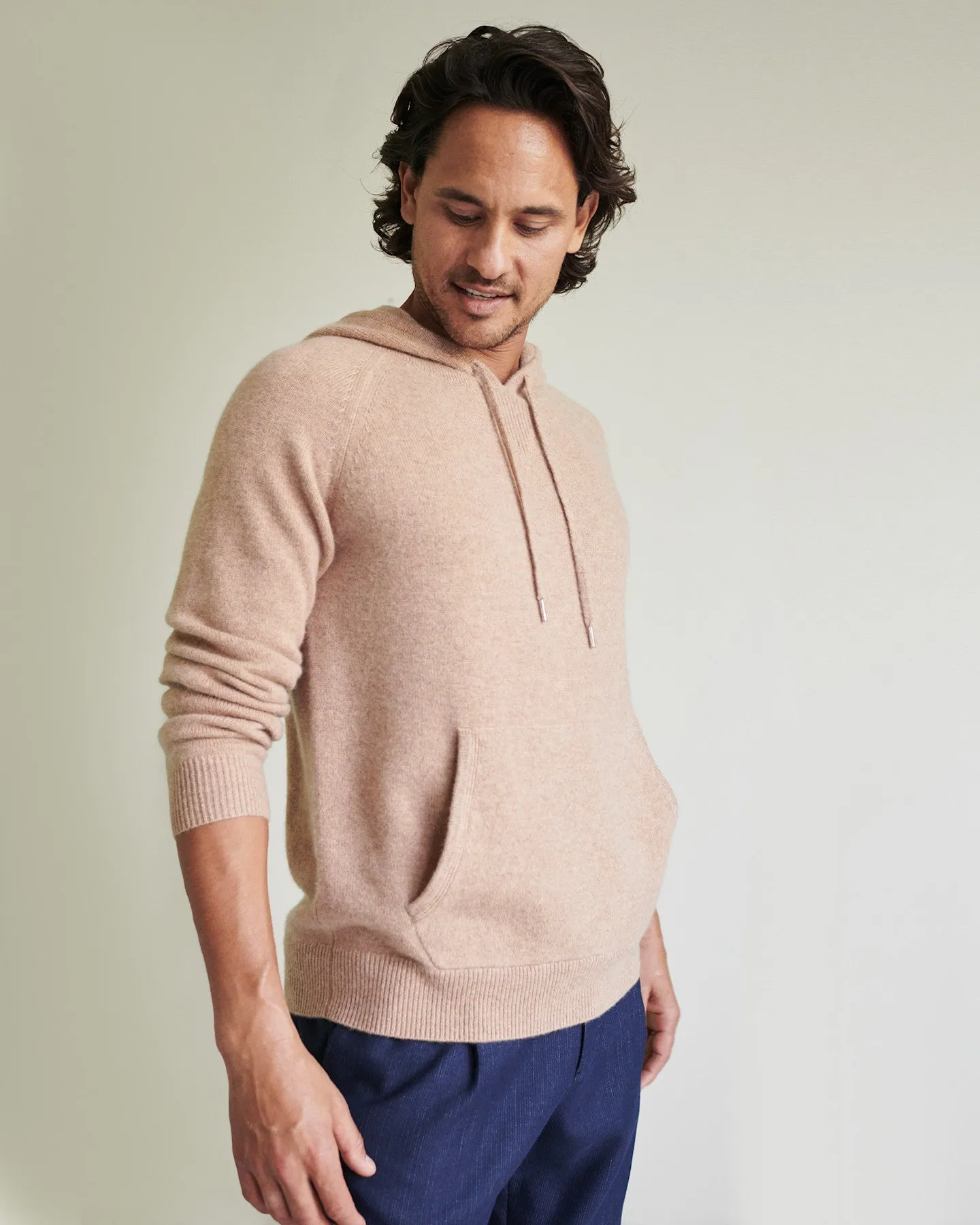 Lightweight Mongolian Cashmere Pullover Hoodie