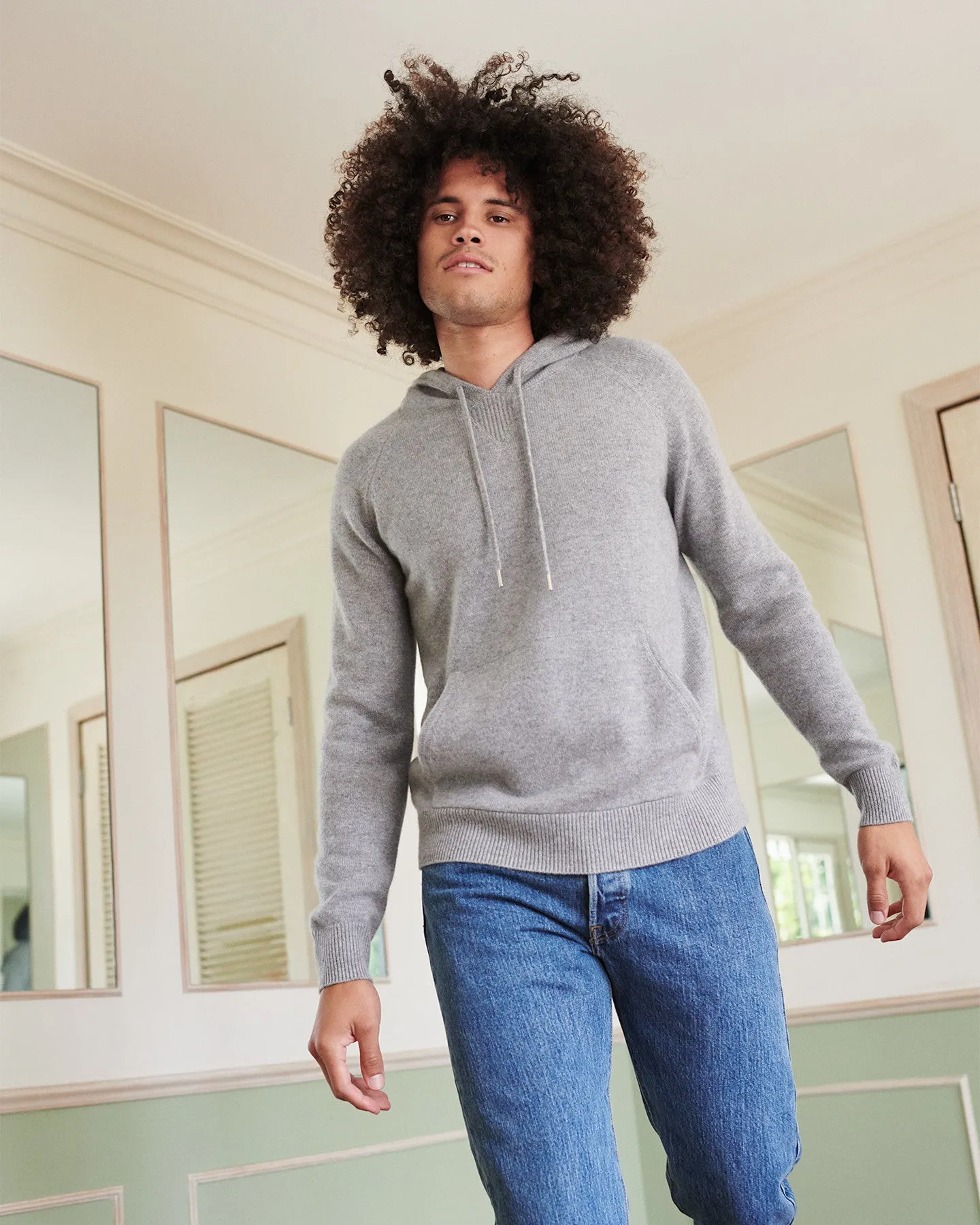 Lightweight Mongolian Cashmere Pullover Hoodie