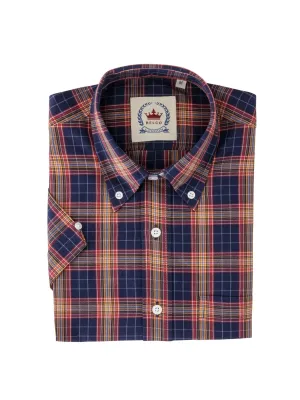 Limited production - Navy check shirt - STCK-28