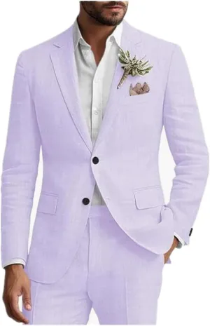 Linen Mens Suits Summer Beach Wedding Mens Tuxedo Grooms