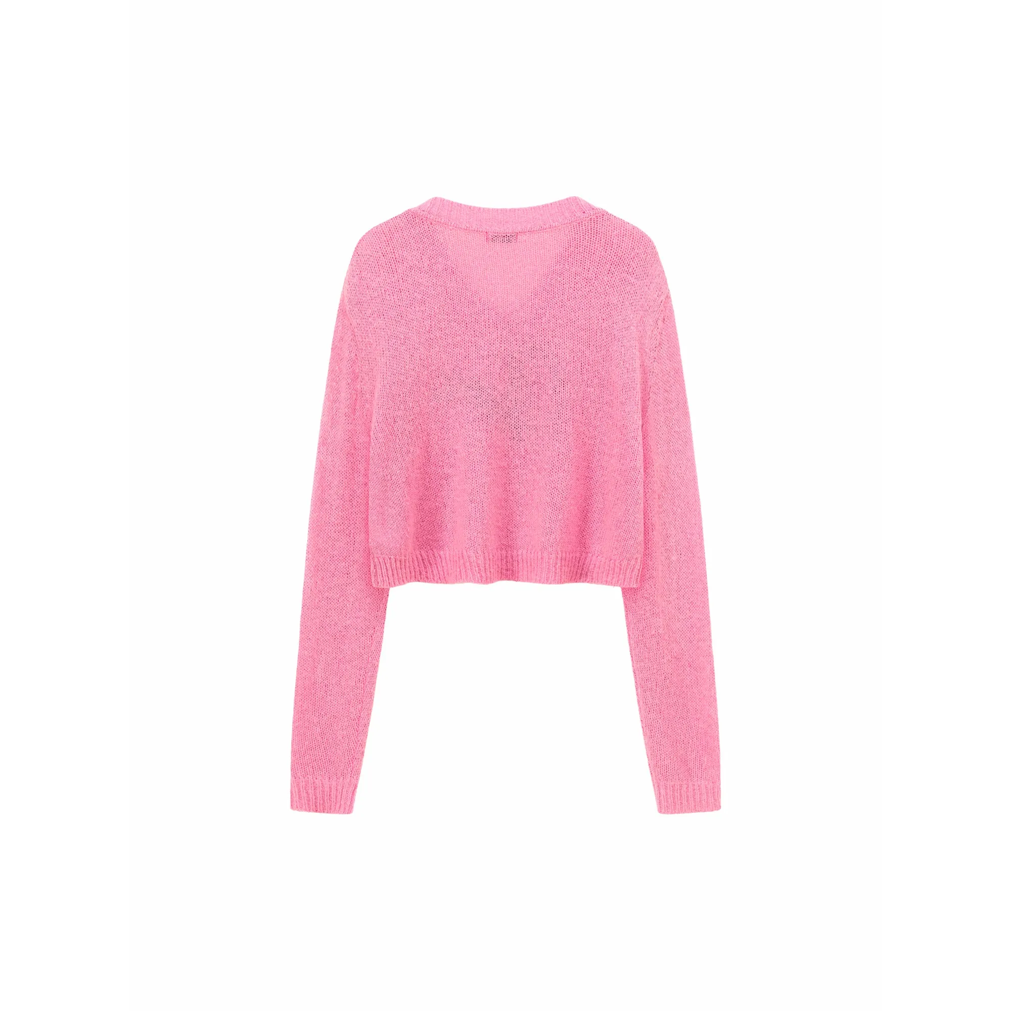 Logo Heart V-Neck Knit Sweater