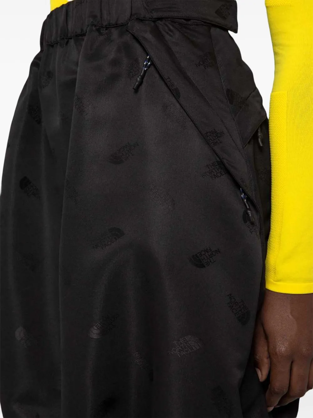 logo-jacquard skirt