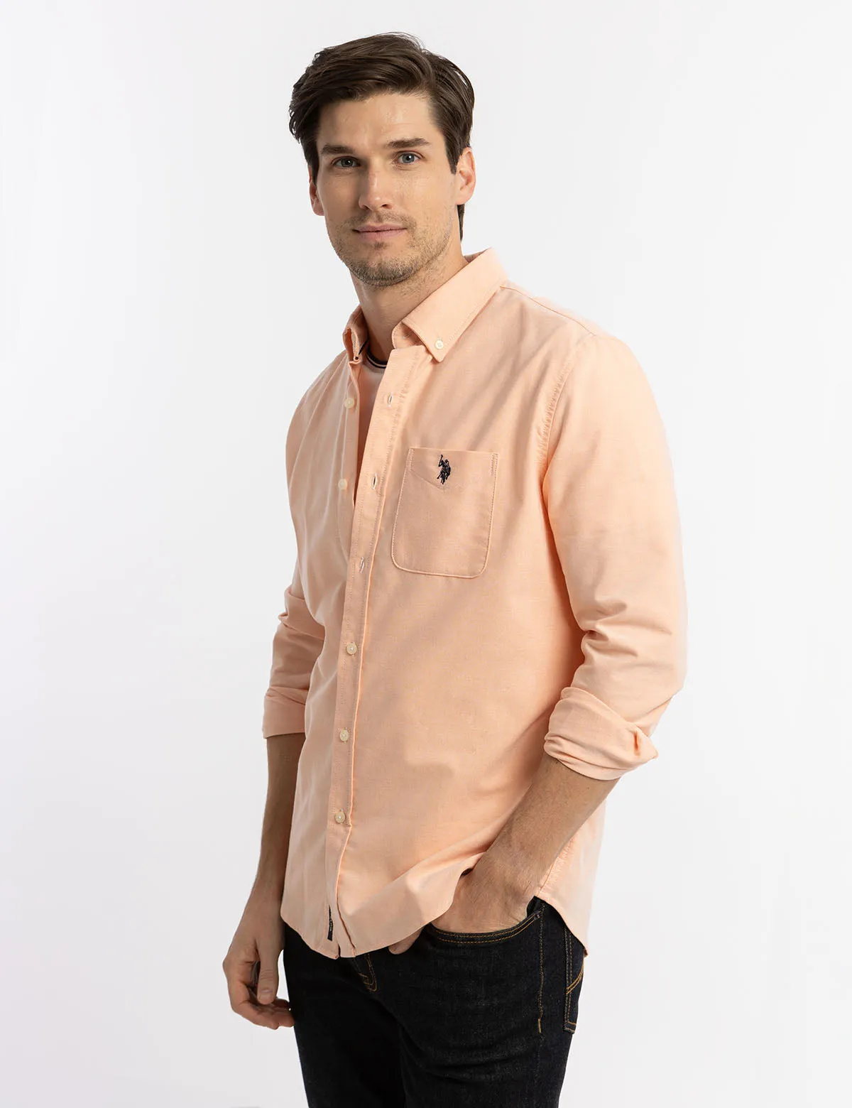 LONG SLEEVE STRETCH OXFORD SHIRTS