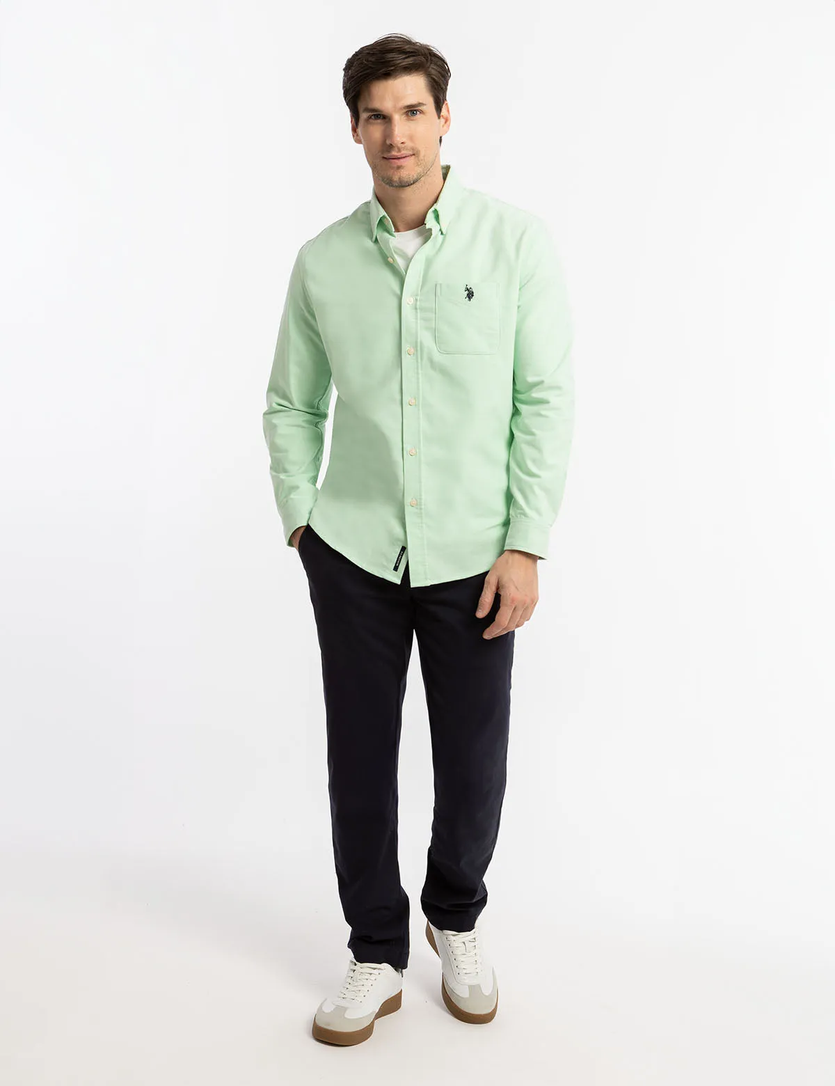LONG SLEEVE STRETCH OXFORD SHIRTS