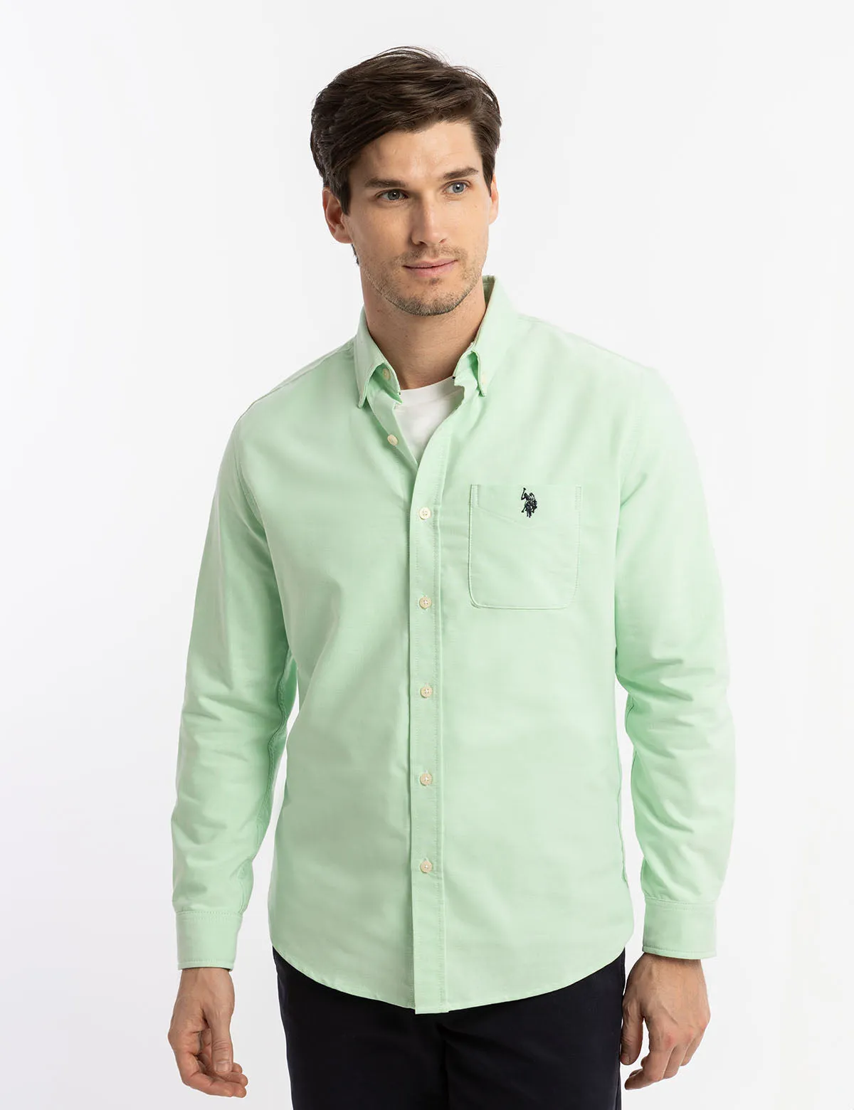 LONG SLEEVE STRETCH OXFORD SHIRTS
