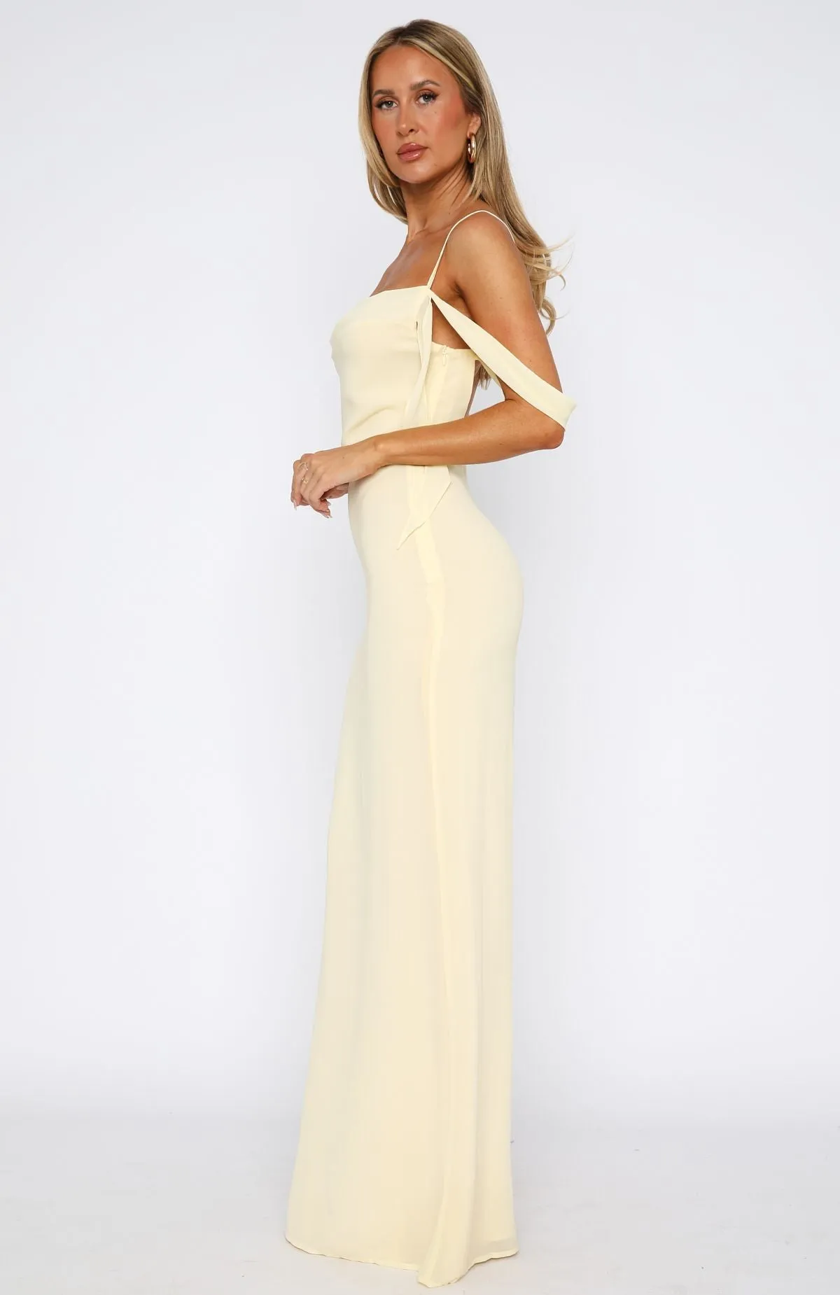 AllDaySoftness Thermal regulation Love Blossoms Maxi Dress Lemon