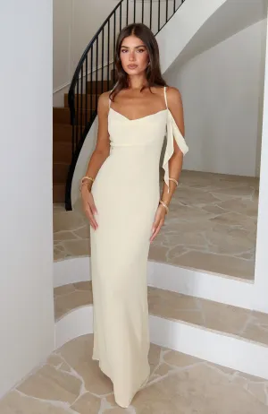 FlexibleLayeredConstruction Love Blossoms Maxi Dress Lemon