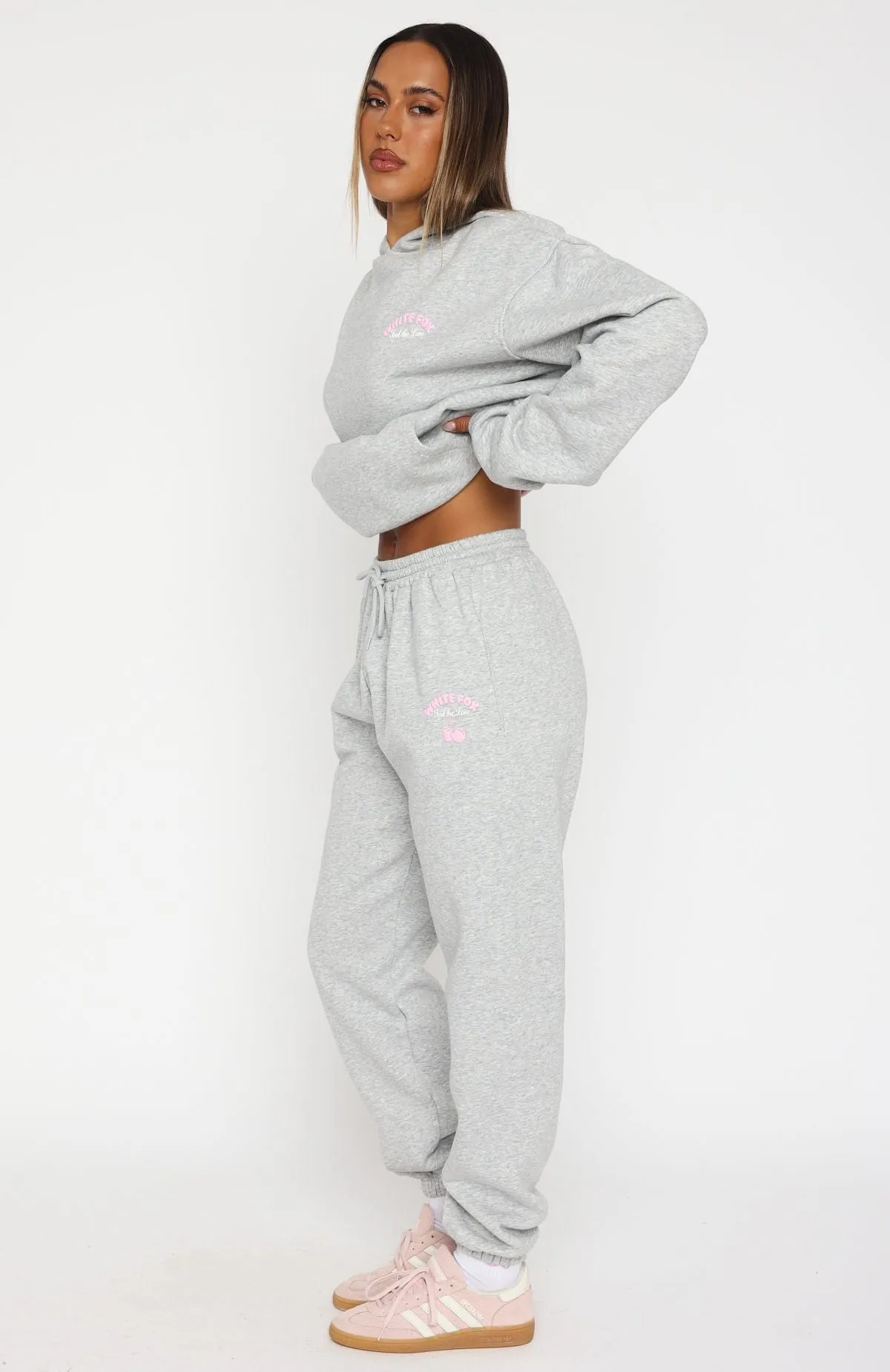 Love Me Tender Sweatpants Dark Grey Marle Subtle Fit Everyday Use