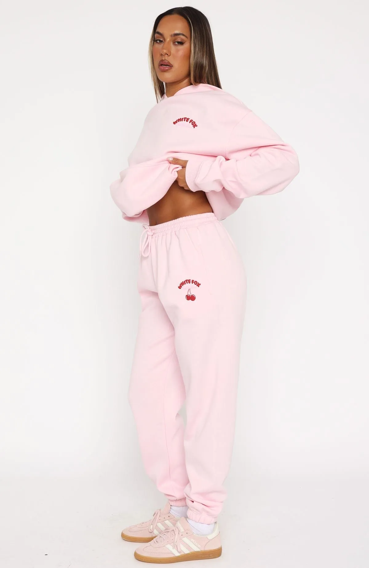 Love Me Tender Sweatpants Pink Light Reflective Trims