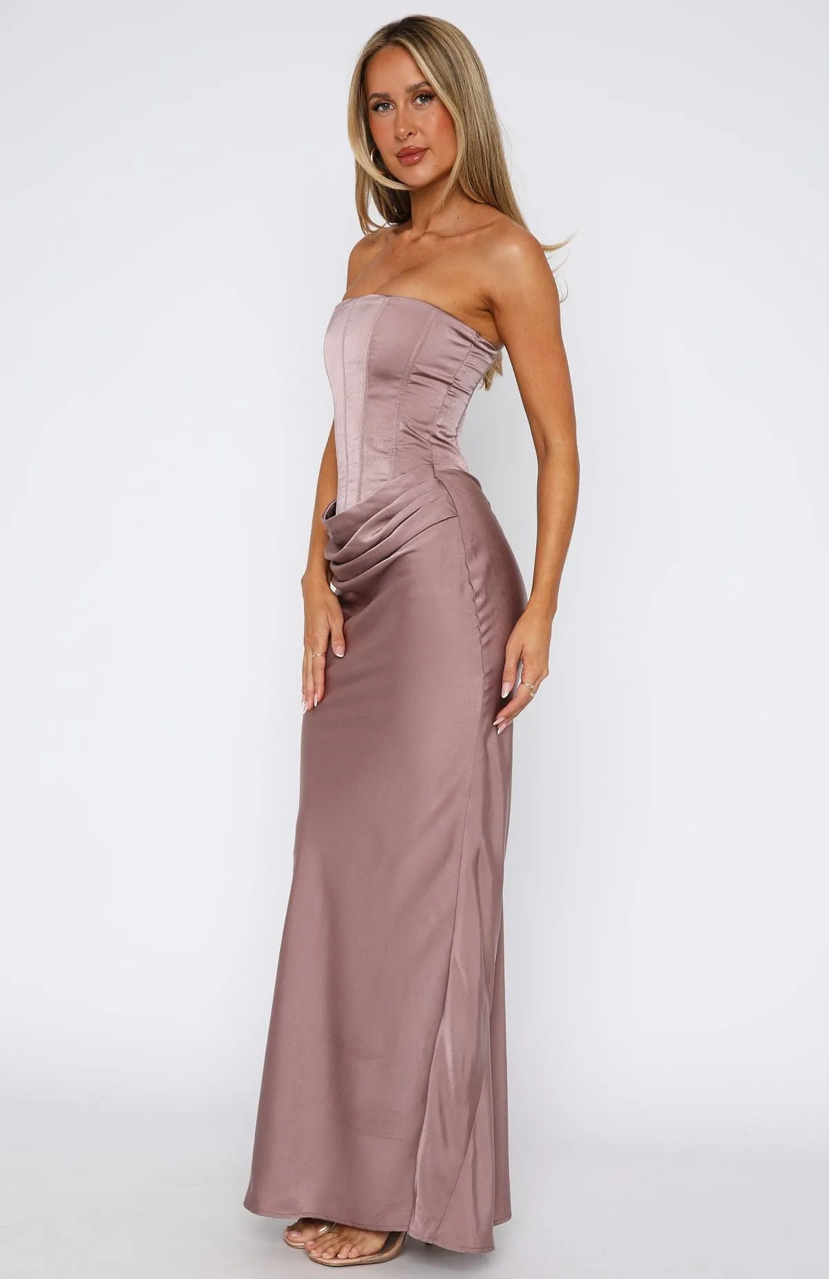 Love This Feeling Maxi Dress Mocha Breathable mesh lining