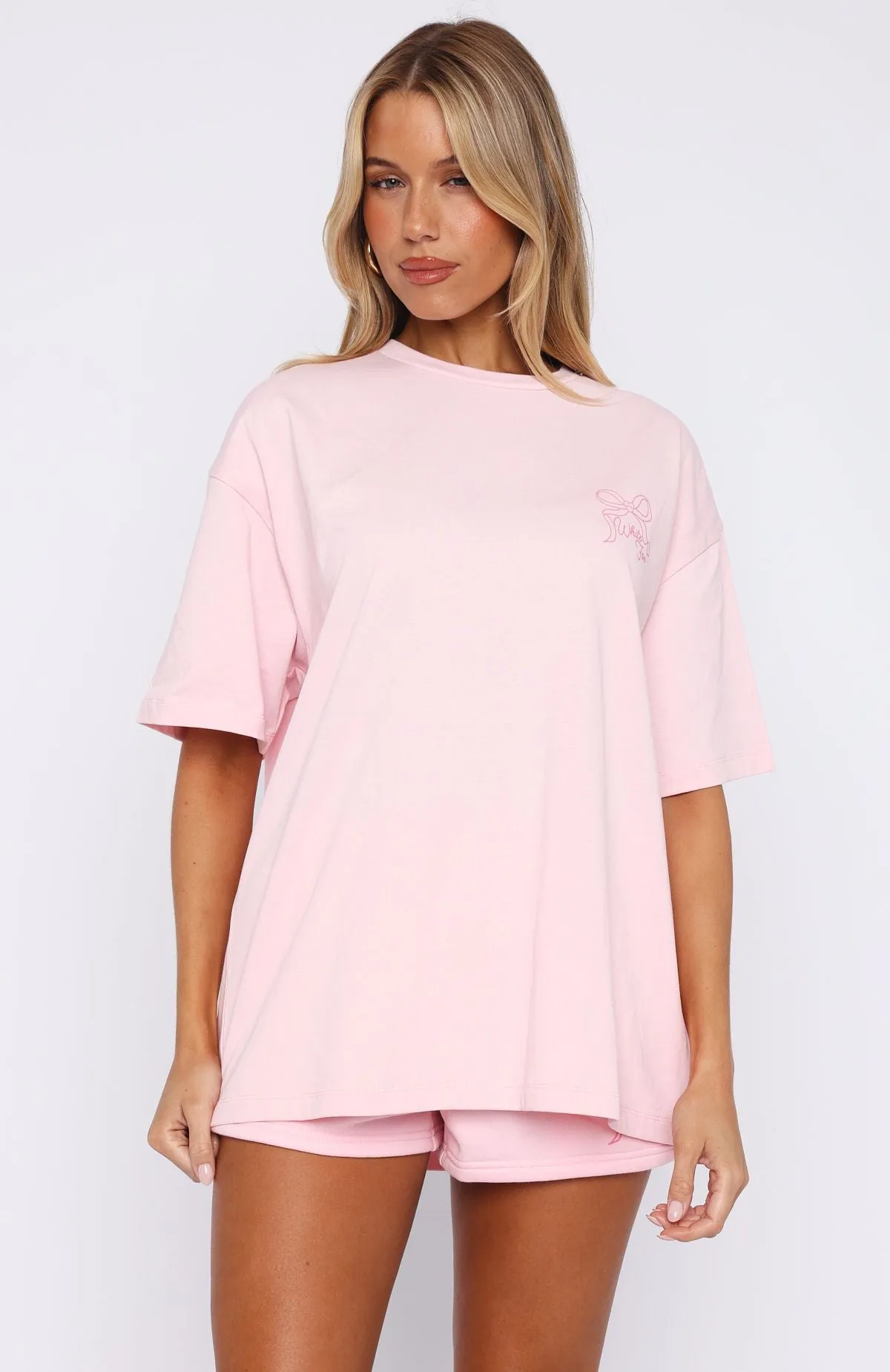 Love You Forever Oversized Tee Pink Relax Daily