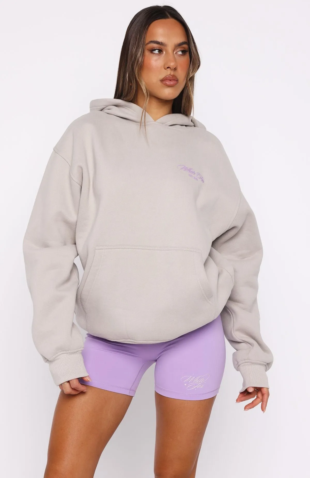 Comfortable Drape Relaxed Layer Love You Regardless Oversized Hoodie Moon