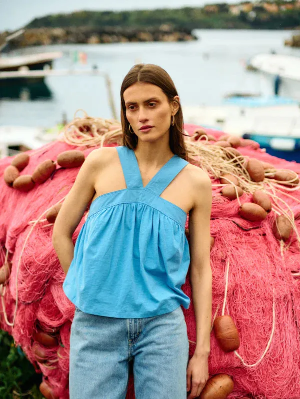 Soft Brushed Finish Bibi Halter Tank