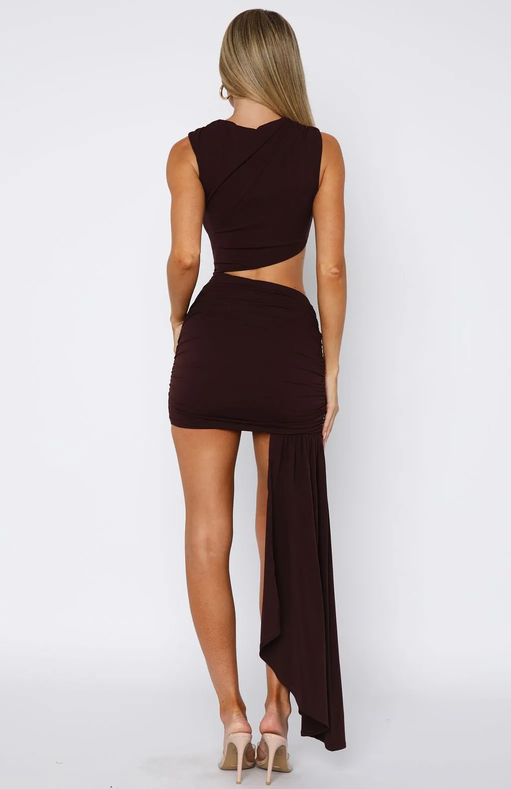 NonChafe Lining Slim Silhouette Smiling At You Mini Dress Plum