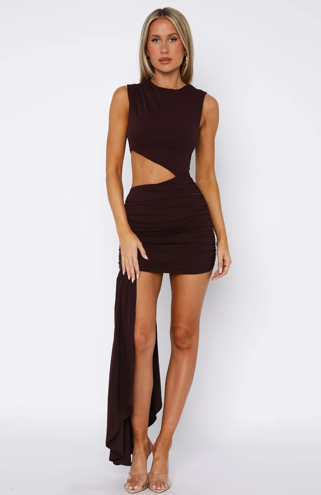 AdjustableClosure Smiling At You Mini Dress Plum