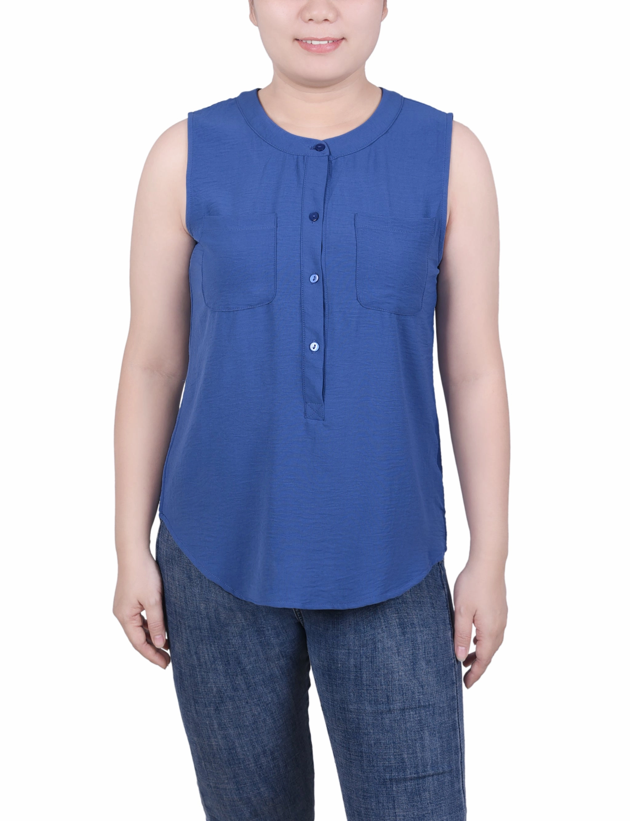 Petite Sleeveless Air Flow Blouse CompactSize