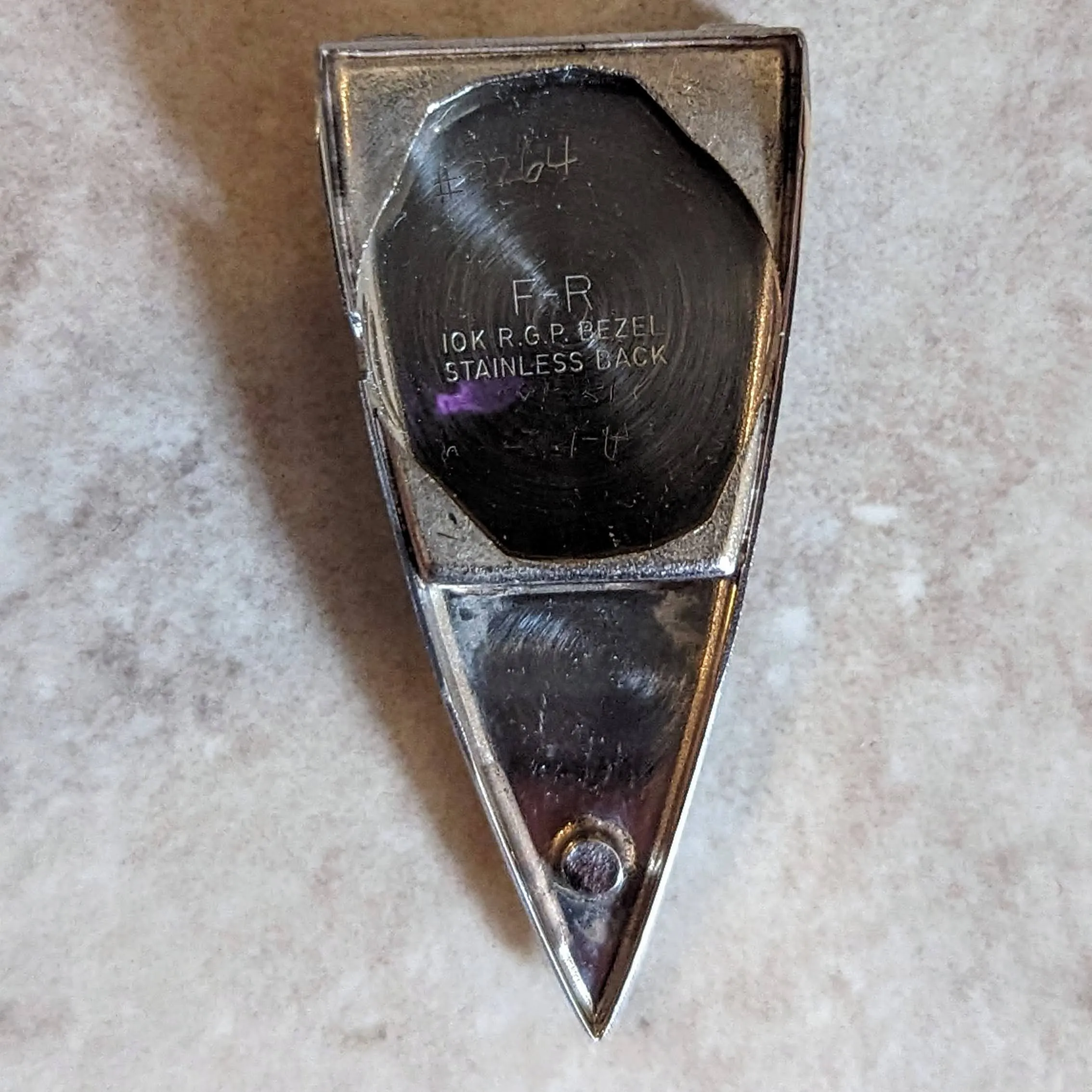 LUCERNE “A Parabolic Watch” 17 Jewels Triangle Wristwatch Swiss Made